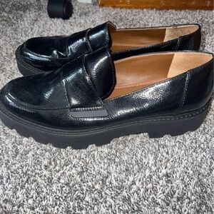 Black Leather Loafers